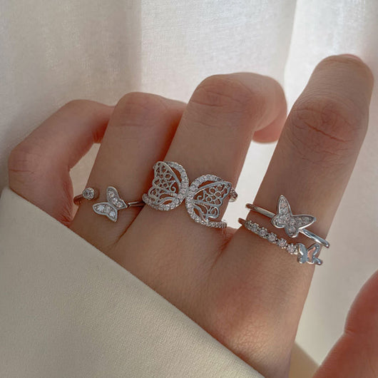 Anillo de Plata Esterlina con Mariposa para Dedo Índice - Image 13