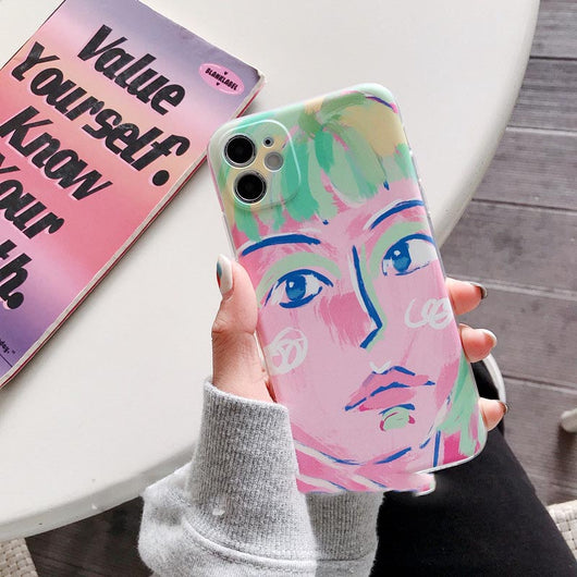 Funda de Celular Artística con Pintura al Óleo - Ojos de Niña - Image 13