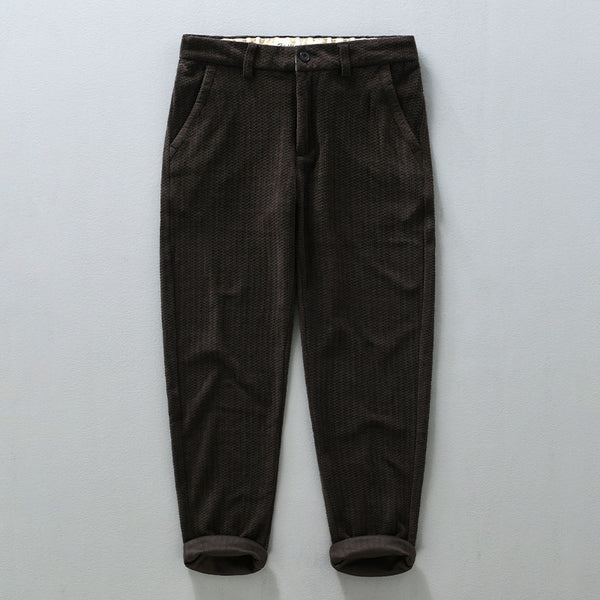 Pantalones de Pana Retro Slim Fit Hombre
