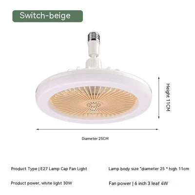 Lámpara Ventilador Aromaterápica E27 con Control Remoto para Dormitorio - Image 5