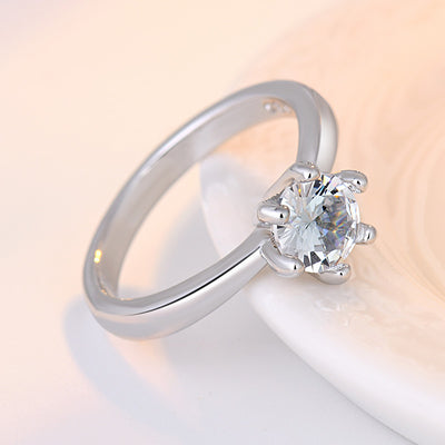 Anillo de Circonita con Seis Garras de Diamante - Image 18