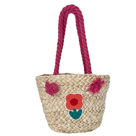 Bolsa Mensajera Infantil Tejida a Mano en Fibra Natural - Image 5