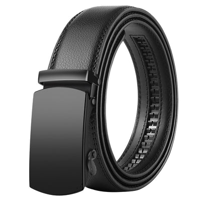 Cinturón de Cuero para Hombre con Hebilla Automática Estilo Coreano - Image 5