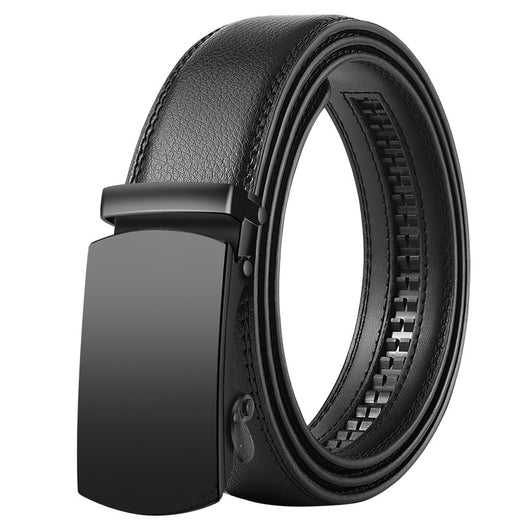 Cinturón de Cuero para Hombre con Hebilla Automática Estilo Coreano - Image 5