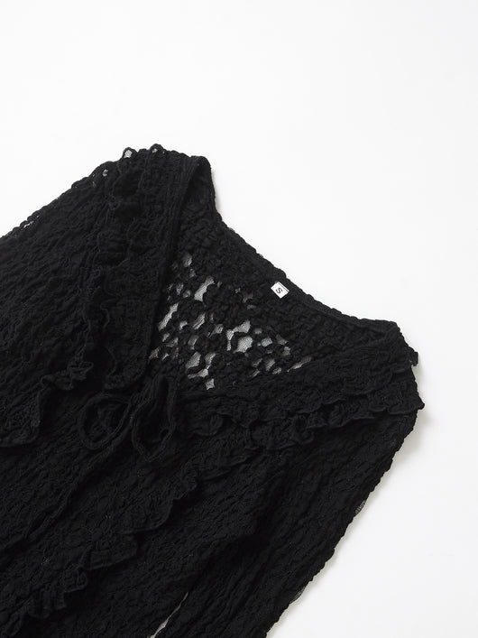 Blusa Ajustada de Encaje con Mangas Largas para Primavera y Verano - Image 12