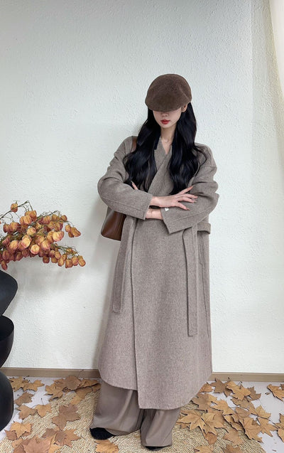 Abrigo Lana Reversible Doble Cara Estilo Coreano - Image 14