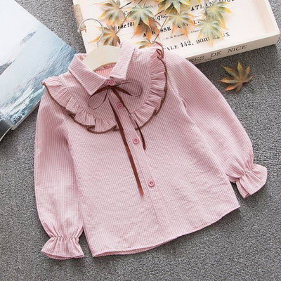 Camisa Infantil a Rayas con Cuello Solapa - Primavera y Otoño - Image 4