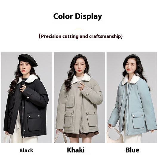 Chaqueta Acolchada Suelta Estilo Coreano en Algodón - Image 9