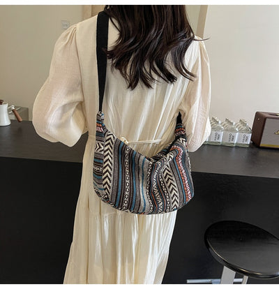 Bolso Bandolera Étnico Dumpling de Gran Capacidad - Estilo Moderno para Mujer - Image 17