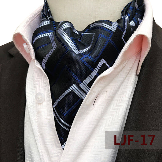 Bufanda Jacquard de Poliéster Estilo Británico para Hombre - Image 22