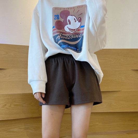 Shorts Talle Alto Mujer - Cintura Elástica, Corte Ancho y Holgado - Image 9