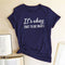 Playera Estampada It'S OKAY para Mujer - Diseño Moderno y Versátil