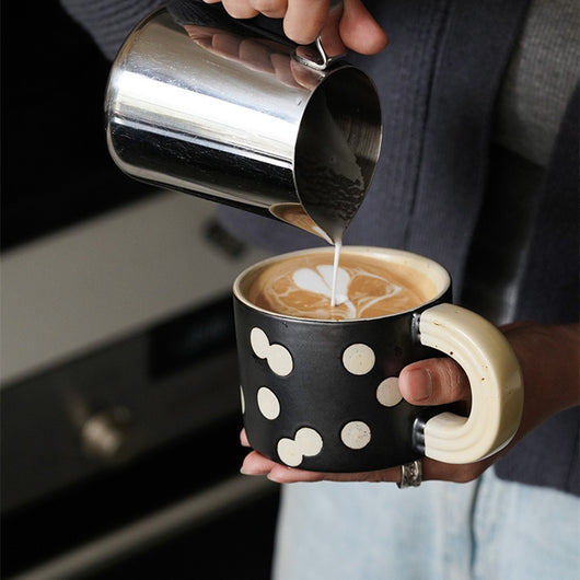 Taza de Cerámica Nórdica con Lunares - Taza de Café Creativa - Image 15