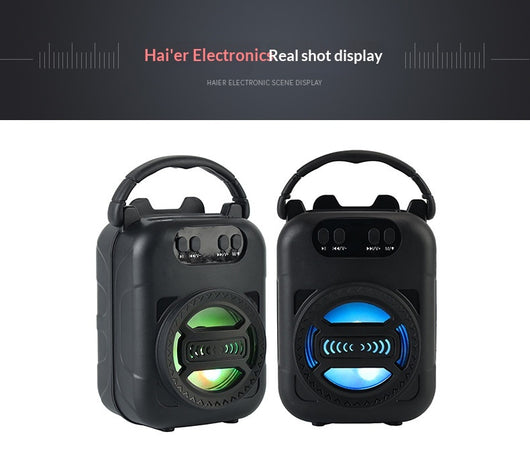 Parlante Bluetooth Multifunción Portátil con Micrófono, Lector de Tarjetas y Radio - Image 12