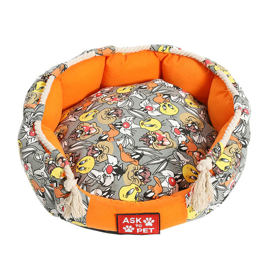 Cama Térmica para Mascotas con Diseño Impreso y Felpa Acolchada - Image 16