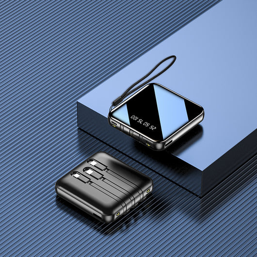 Banco de Energía con Pantalla LCD y Cable Triple para Tres Teléfonos - Image 9