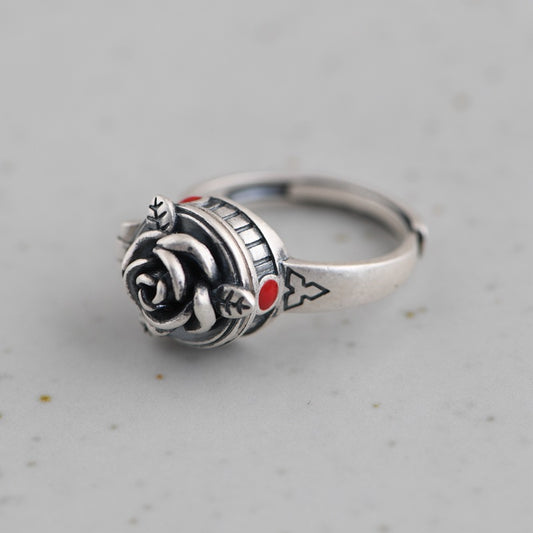 Anillo de Personalidad Diseño Rosa para Mujer