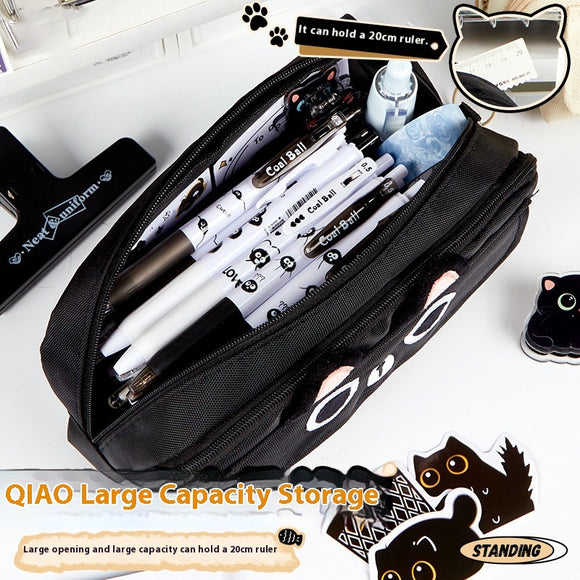 Bolsa de Útiles Gato Fashion Capacidad Grande