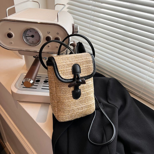 Bolso Crossbody de Paja Casual para Mujer - Image 9