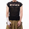 Camiseta Sin Mangas Calada Negra