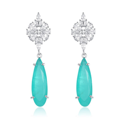 Aretes de Esmeralda Engastada con Brillo Cautivador - Image 10