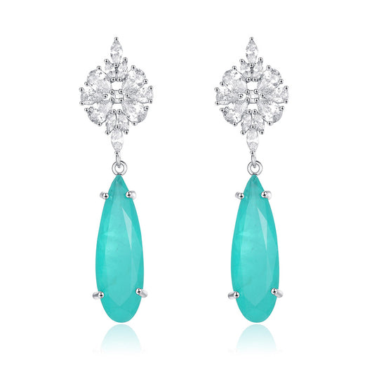 Aretes de Esmeralda Engastada con Brillo Cautivador - Image 10