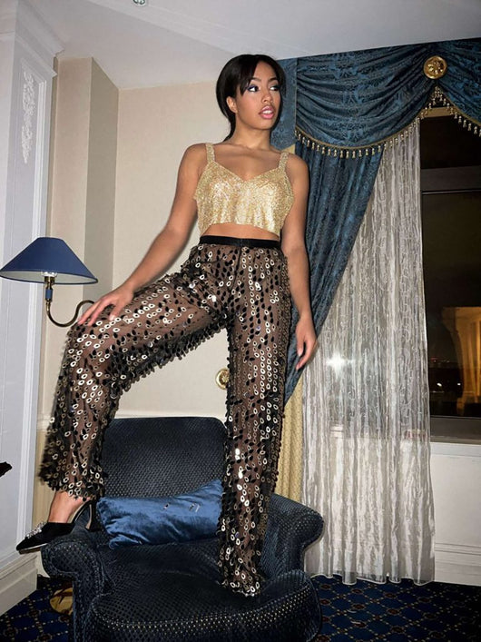 Top Corto Sexy con Escote Profundo y Detalles de Strass - Image 31