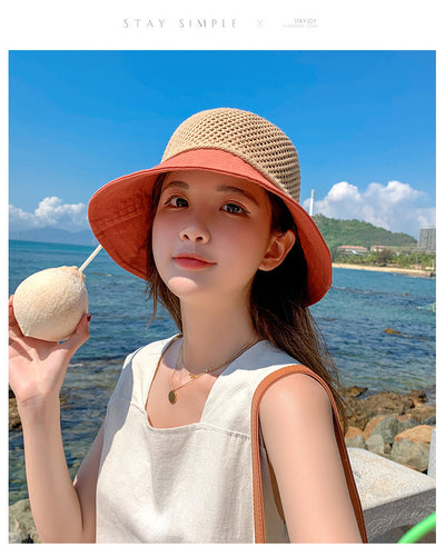 Gorro de Sol para Mujer con Malla Transpirable y Moño - Image 18
