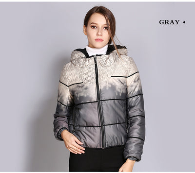Abrigo de Invierno para Mujer con Plumón y Lunares - Image 6