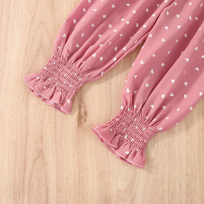 Enterizo Infantil con Tirantes Elásticos y Estampado de Corazones - Image 16