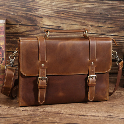 Portafolio Vintage Kumon para Hombre - Elegancia Profesional - Image 7