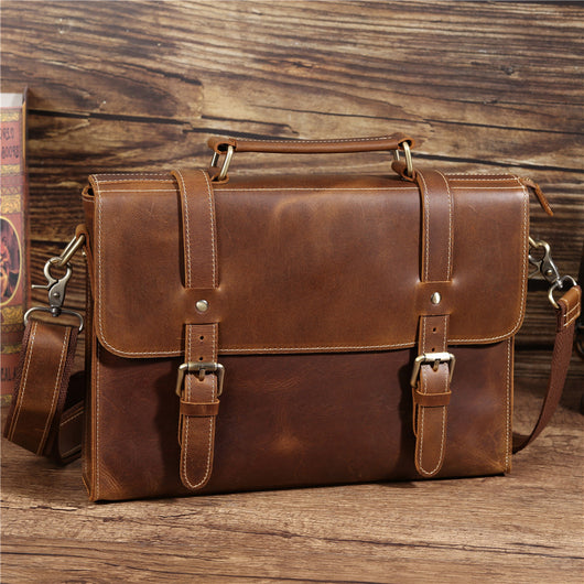 Portafolio Vintage Kumon para Hombre - Elegancia Profesional - Image 7