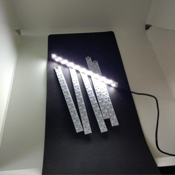 Barra LED Plegable Portátil 20cm - Softbox Miniatura para Estudio