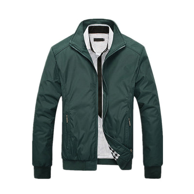 Chaqueta Casual de Cuello Alto para Hombre Talla Grande - Image 9