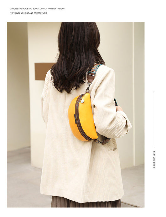 Bolso Bandolera Semilunar con Textura en Pecho para Mujer - Image 9