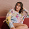 Suéter Tejido Estampado en Contraste de Colores - Diseño Artístico Femenino