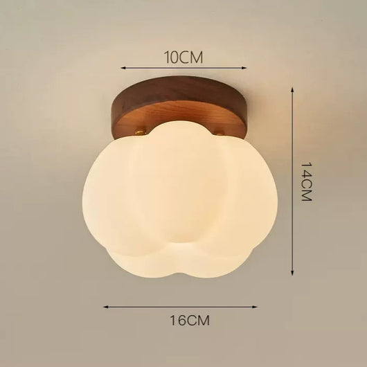 Lámpara de Techo Nogal Crema Minimalista Diseño Creativo - Image 7
