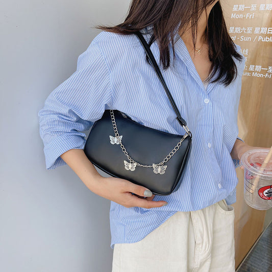 Bolso Bandolera Mariposa con Cadena - Cartera Versátil Comodidad Diaria
