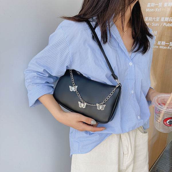 Bolso Bandolera Mariposa con Cadena - Cartera Versátil Comodidad Diaria