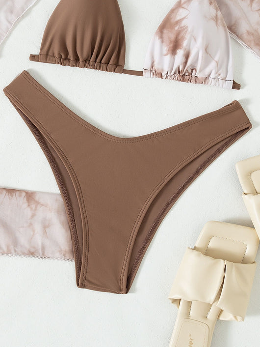 Bikini Tripartita con Encaje y Cordones - Traje de Baño Europeo Moderno - Image 9