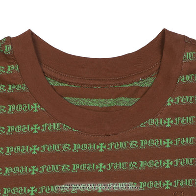 Camiseta Rayada Holgada de Manga Corta - Cuello Redondo Versátil - Image 10