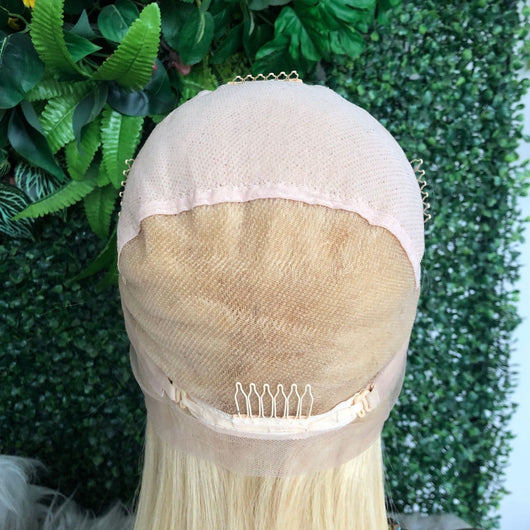 Peluca Rubia 613 Encaje Completo Cabello Natural 180 Densidad - Image 3