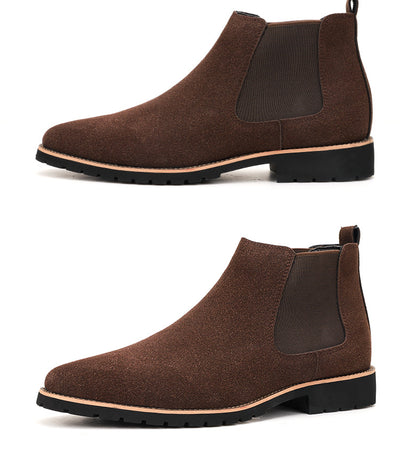 Botas Casuales de Cuero Ante Gamuza Talla Grande - Estilo Versátil y Moderno - Image 6