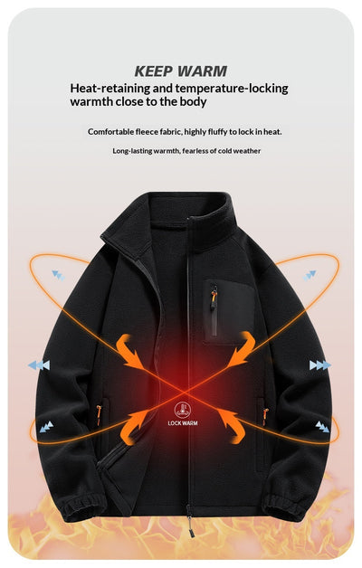 Chaqueta Polar con Cuello Tipo Camisa para Hombre - Image 20
