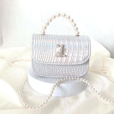 Bolsa Infantil Conejo con Strass y Perlas - Portátil y Ajustable - Image 4