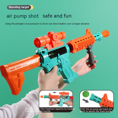 Pistola Interactiva Padre e Hijo con Blanco Giratorio Automático y Dardos Suaves - Image 4