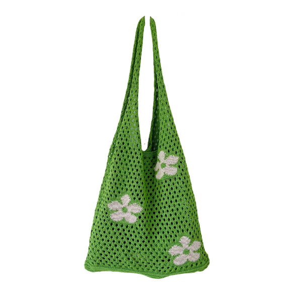 Bolsa de Hombro Mesh Calada Minimalista