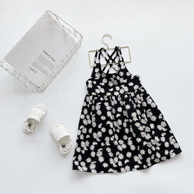 Vestido Princesa Estilo Occidental para Niña - Verano con Tirantes - Image 4