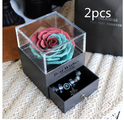 Caja de Joyero con Rosa Eterna - Regalo Perfecto para Amor y Ocasiones Especiales - Image 51