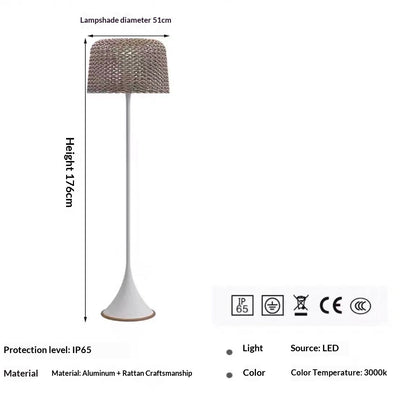 Lámpara de Piso LED Inteligente para Jardín y Terraza Impermeable - Image 8